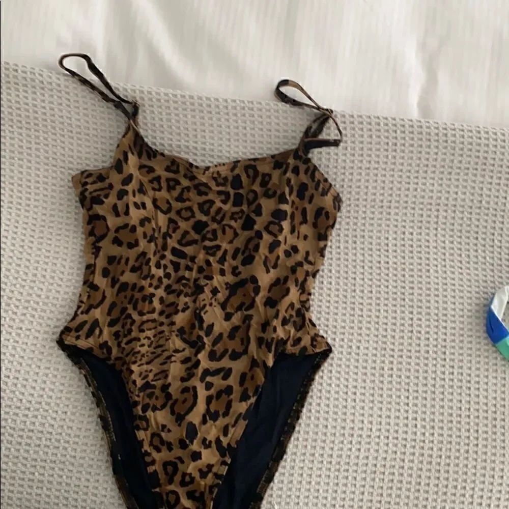 Karla Colletto 06 or XS leopard swimwear.